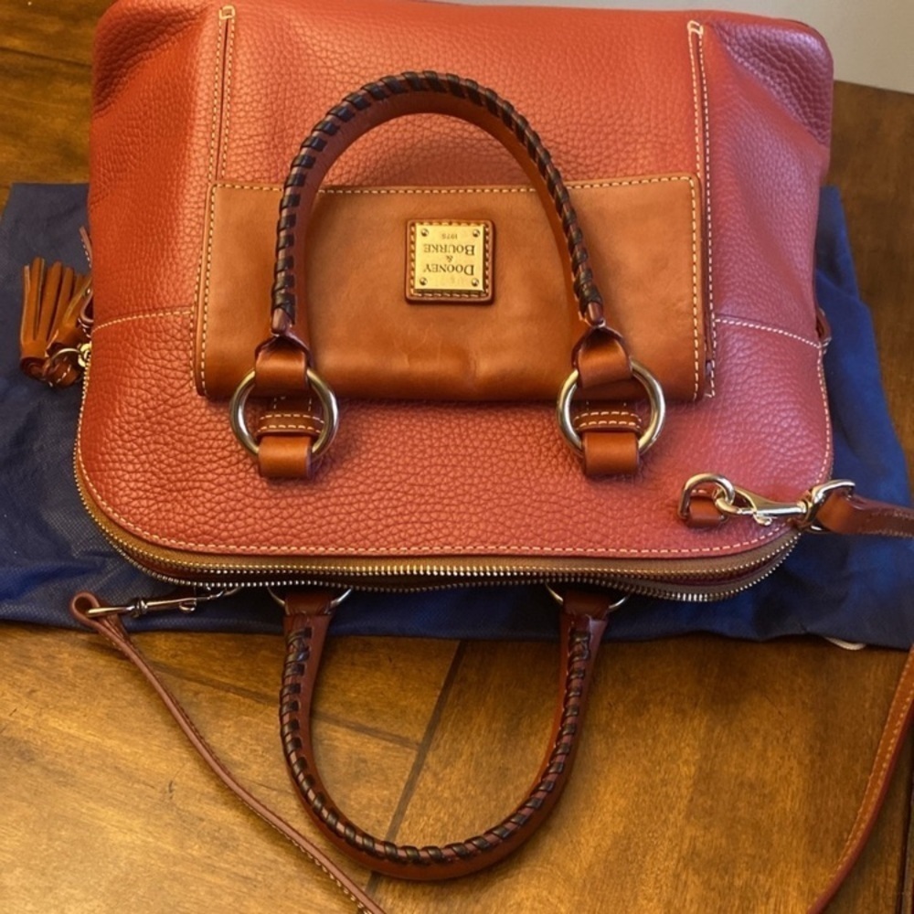 Dooney & Bourke Aubrey Leather Satchel - Picture 3 of 14